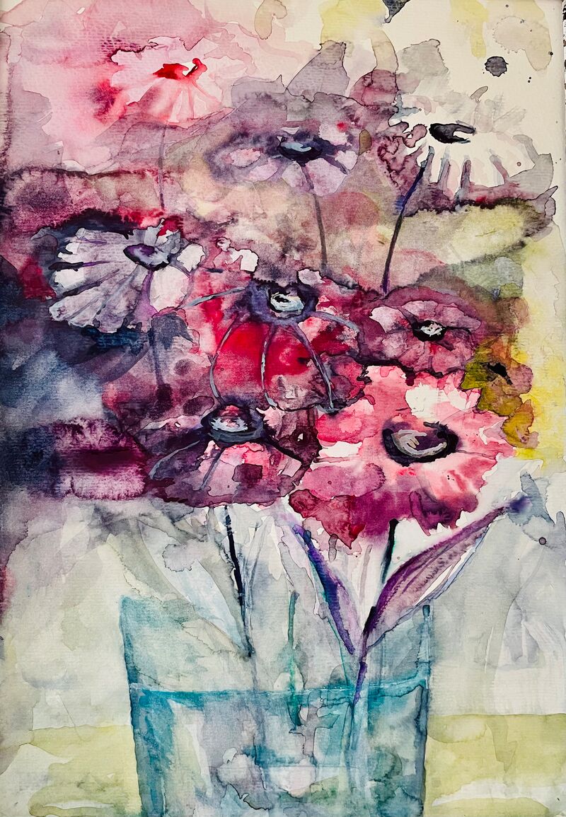 Blume in Aquarell