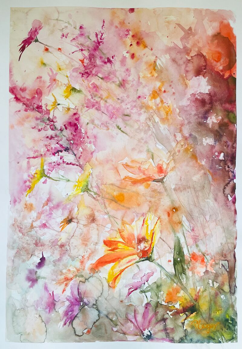 Blume in Aquarell