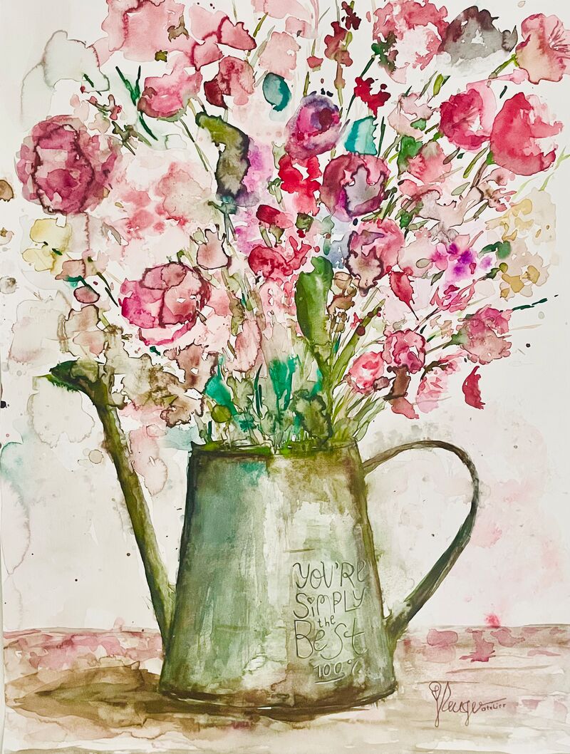 Blumenstrauß in Aquarell