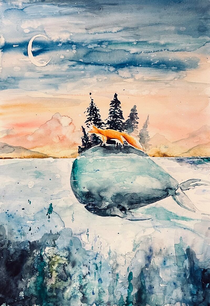 Traumhaftes Bild fürs Kinderzimmer (Optional mit persönlicher Widmung)