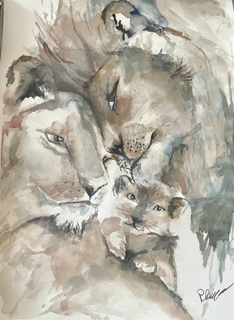 Mutter, Vater & Kind als Tierportrait